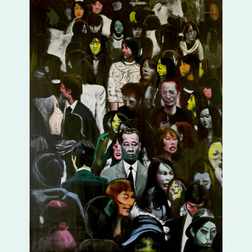 art, crowd, new expressionism, painting