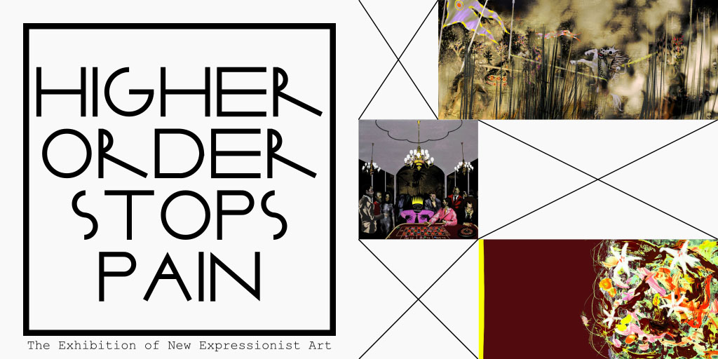 New art, Sensational art, exhibition, painting, new expressionism, neo-expressionism, Higher Order Stops Pain, Nicholaas Chiao