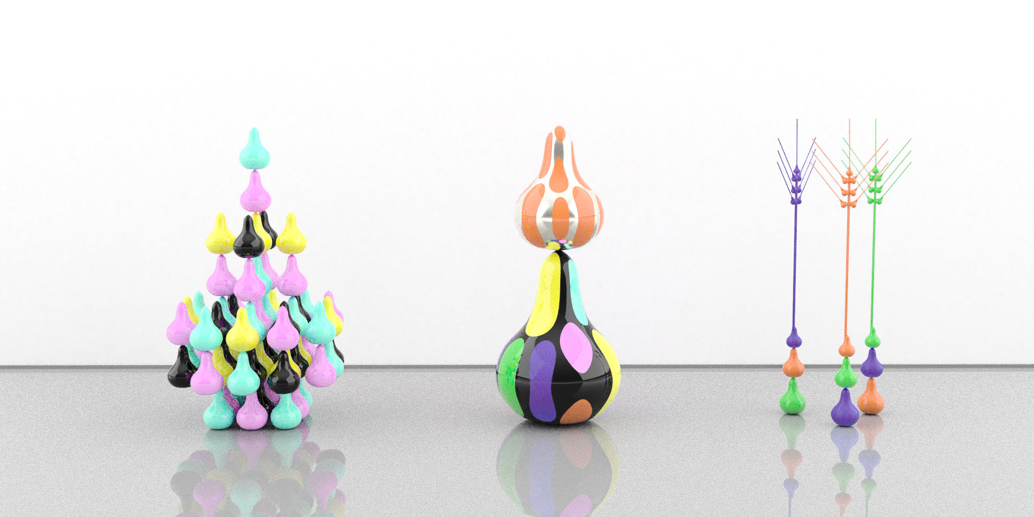 sculpture, conceptual art, development of life, variety of life forms, contemporary art, Nicholaas Chiao, Nicholas Chistiakov